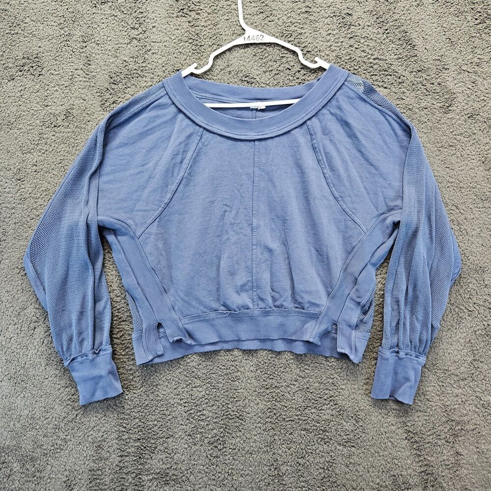 Daily Practice Sweatshirt Womens Size Small Blue Crewneck Pullover Tops